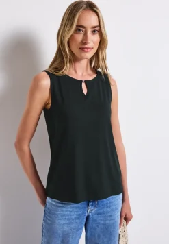 Jersey top met uitsnijding