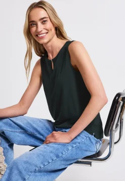 Jersey top met uitsnijding