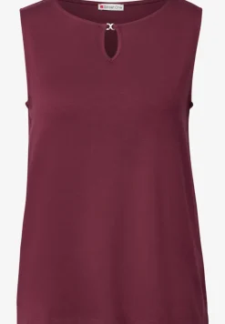 Jersey top met uitsnijding