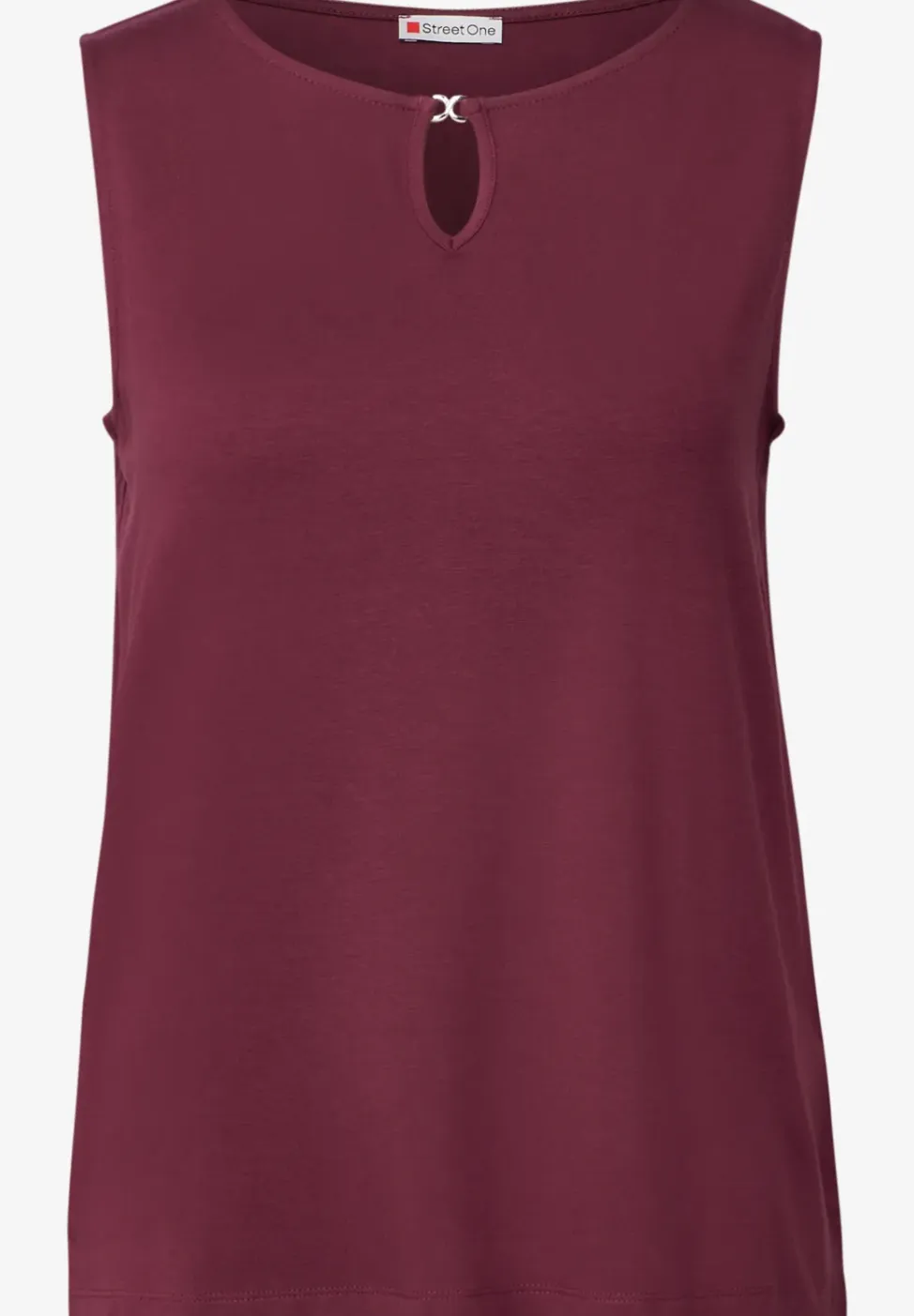 Jersey top met uitsnijding