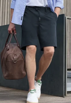 Jogg chino shorts van jersey met flexibele tailleband