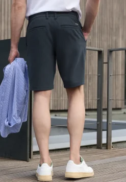 Jogg chino shorts van jersey met flexibele tailleband