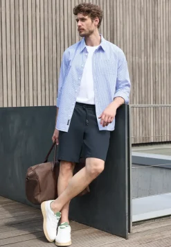 Jogg chino shorts van jersey met flexibele tailleband