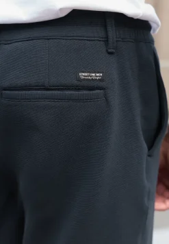 Jogg chino shorts van jersey met flexibele tailleband