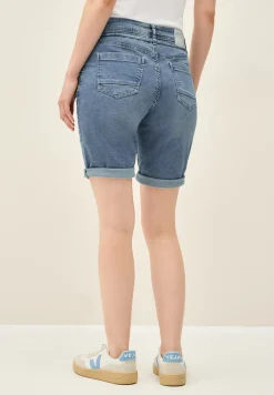Jogg shorts in een denimlook