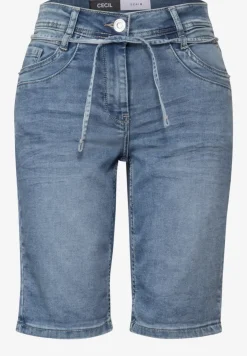 Jogg shorts in een denimlook
