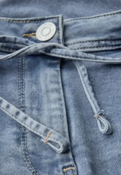 Jogg shorts in een denimlook