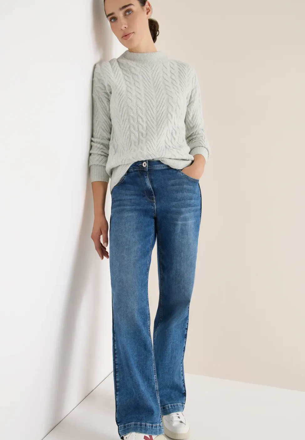 Jumper met kabelpatroon
