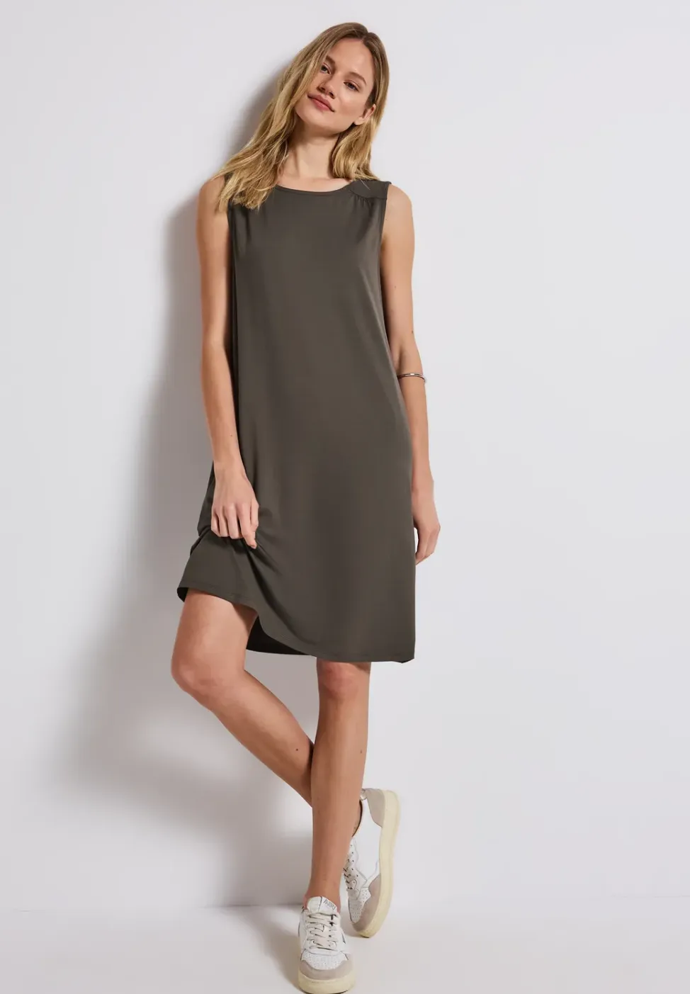 Jurk in effen kleur