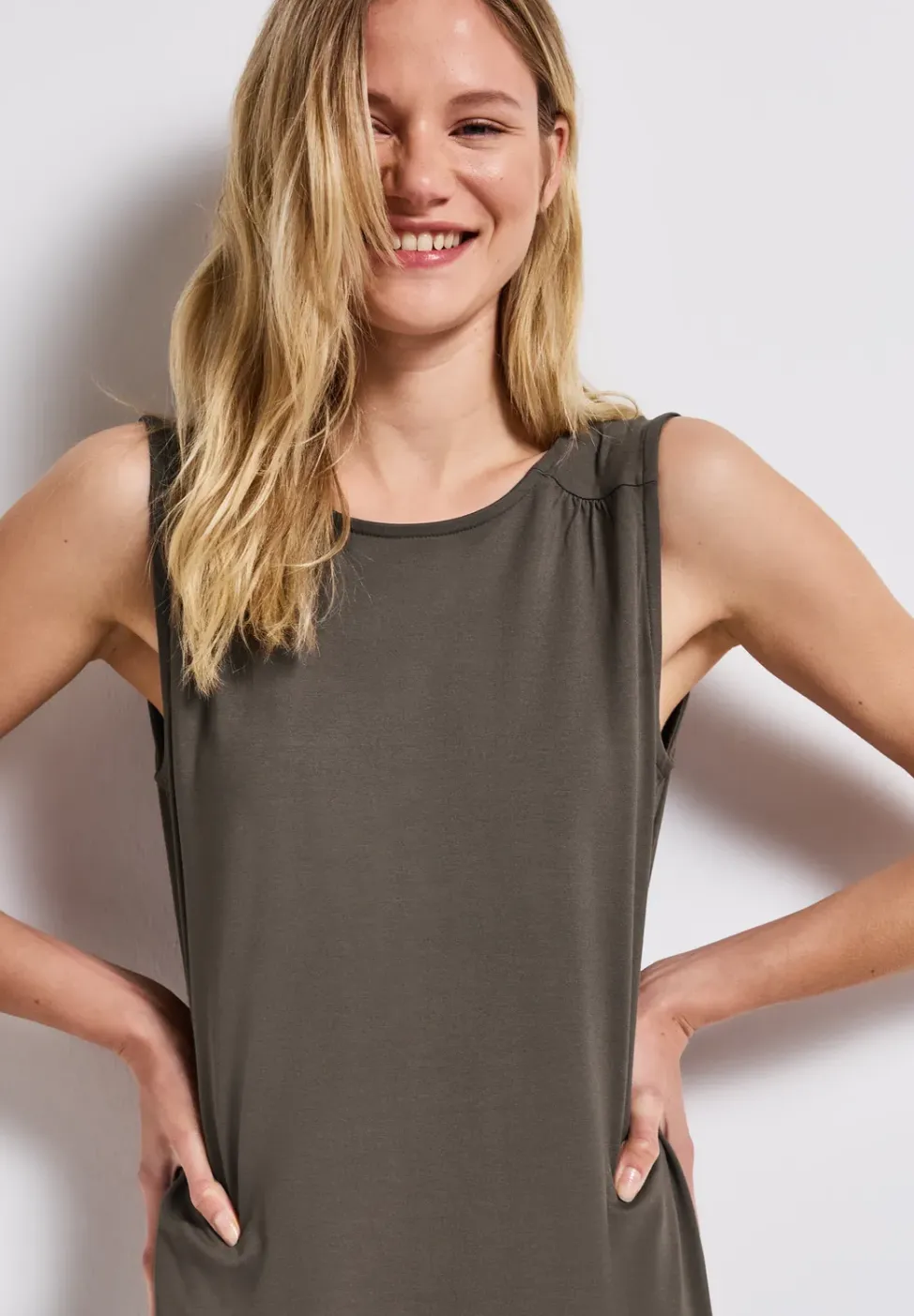 Jurk in effen kleur