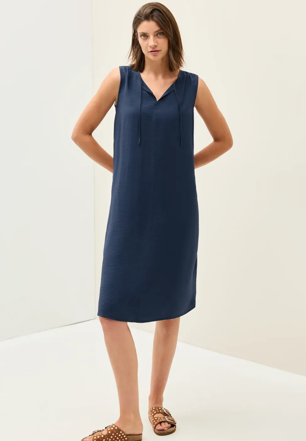 Jurk in effen kleur