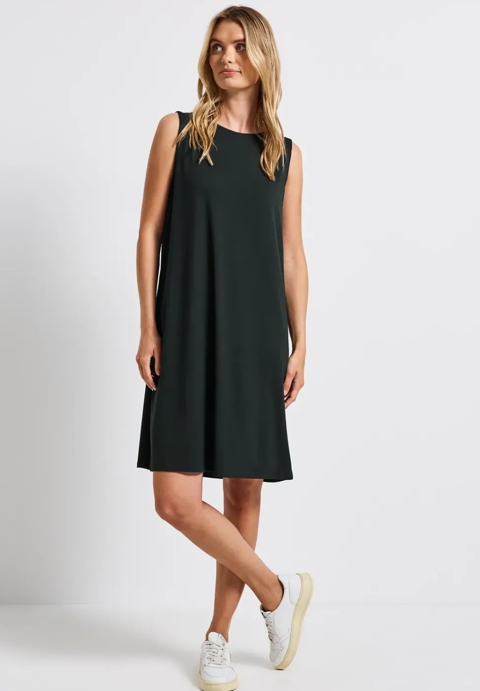 Jurk in effen kleur
