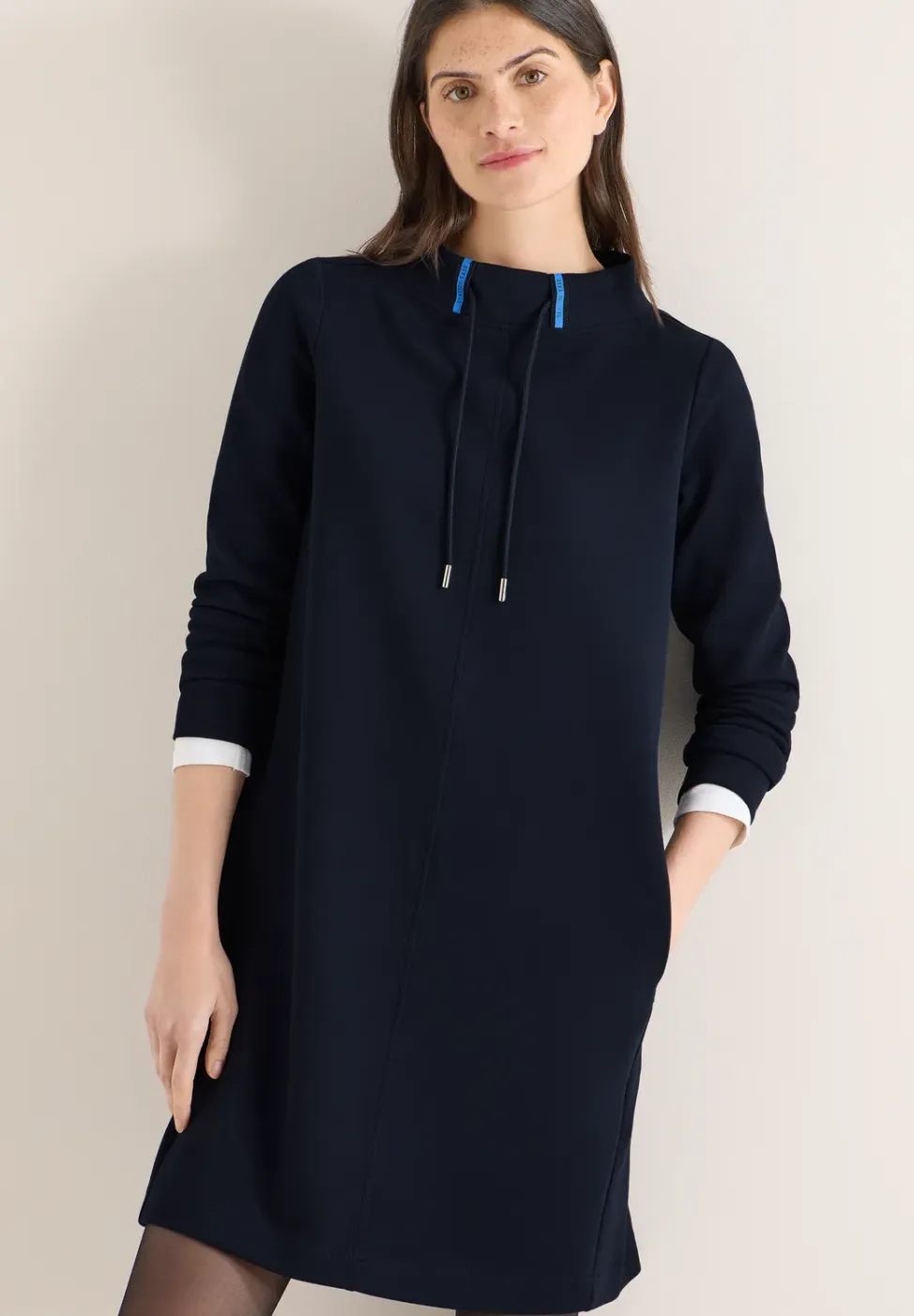 Jurk in effen kleur