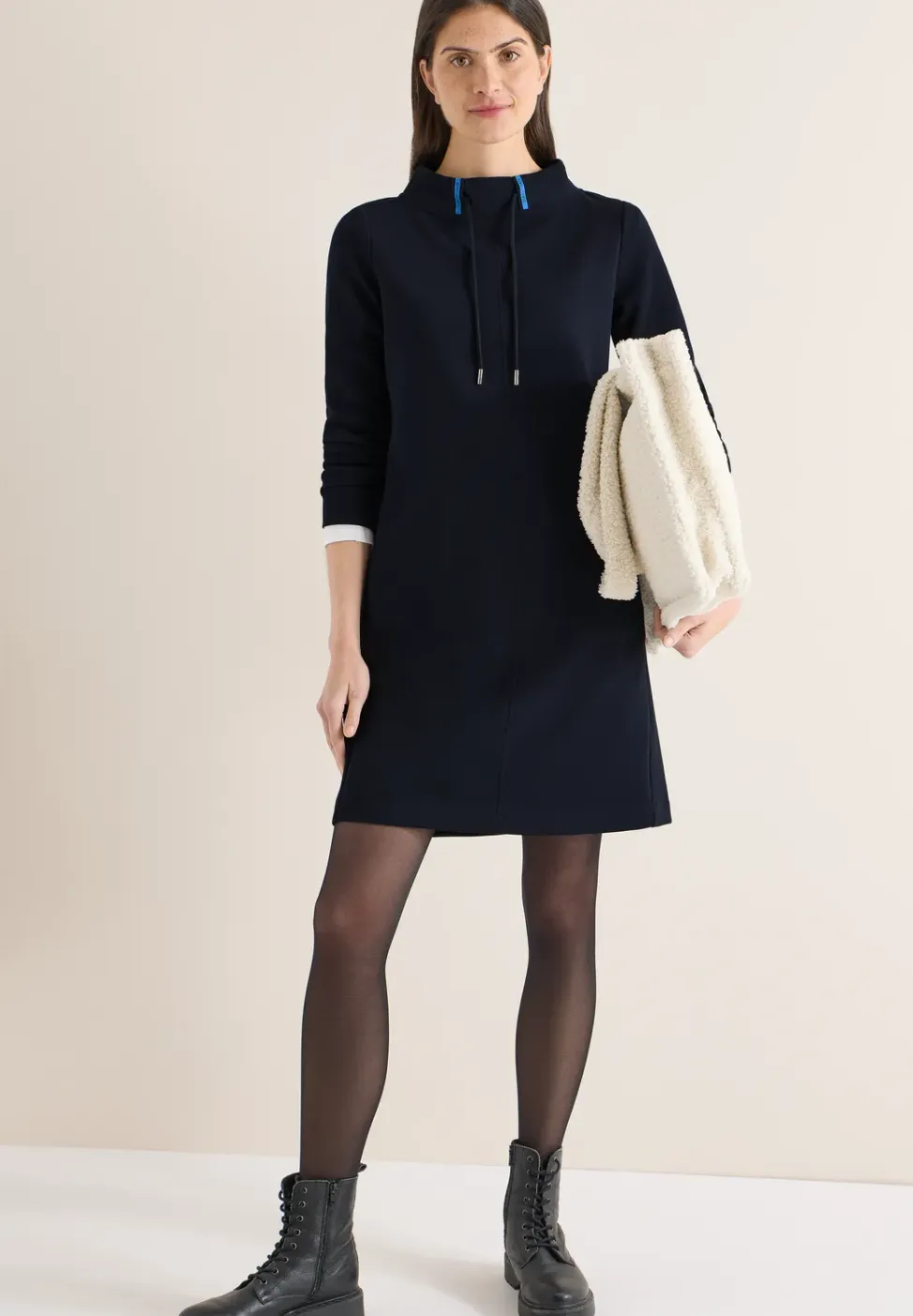 Jurk in effen kleur