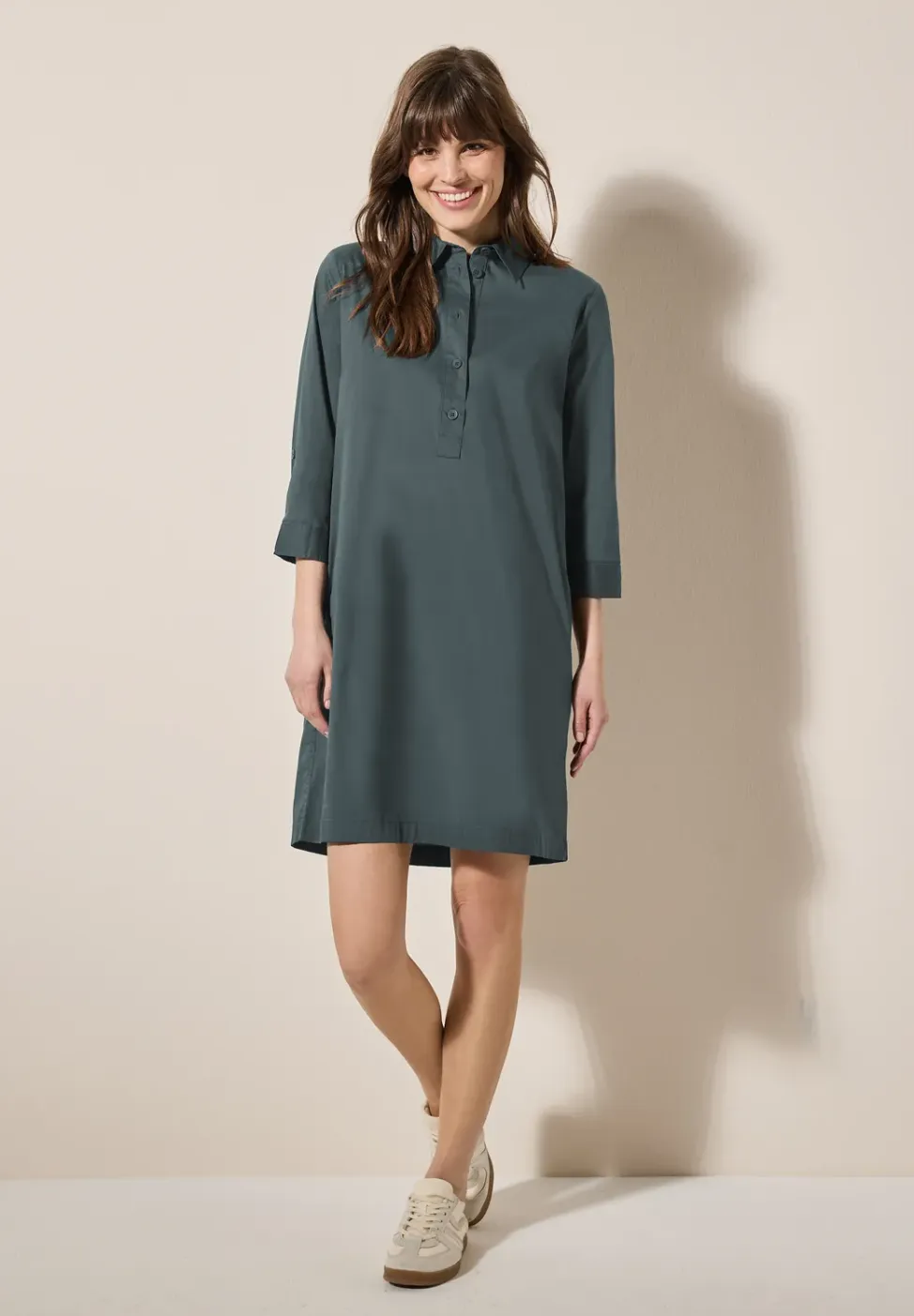 Jurk in effen kleur