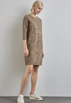 Jurk in velourslook
