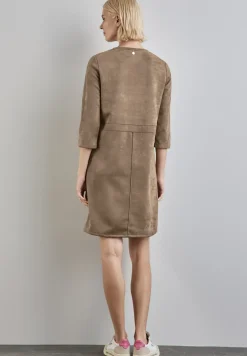 Jurk in velourslook