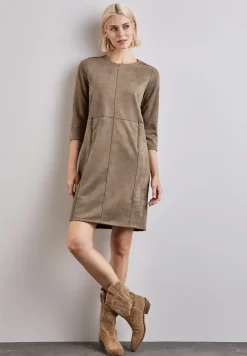 Jurk in velourslook