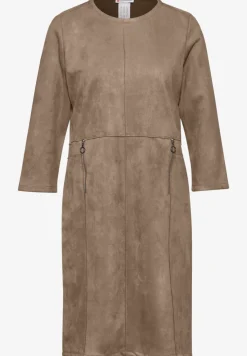 Jurk in velourslook