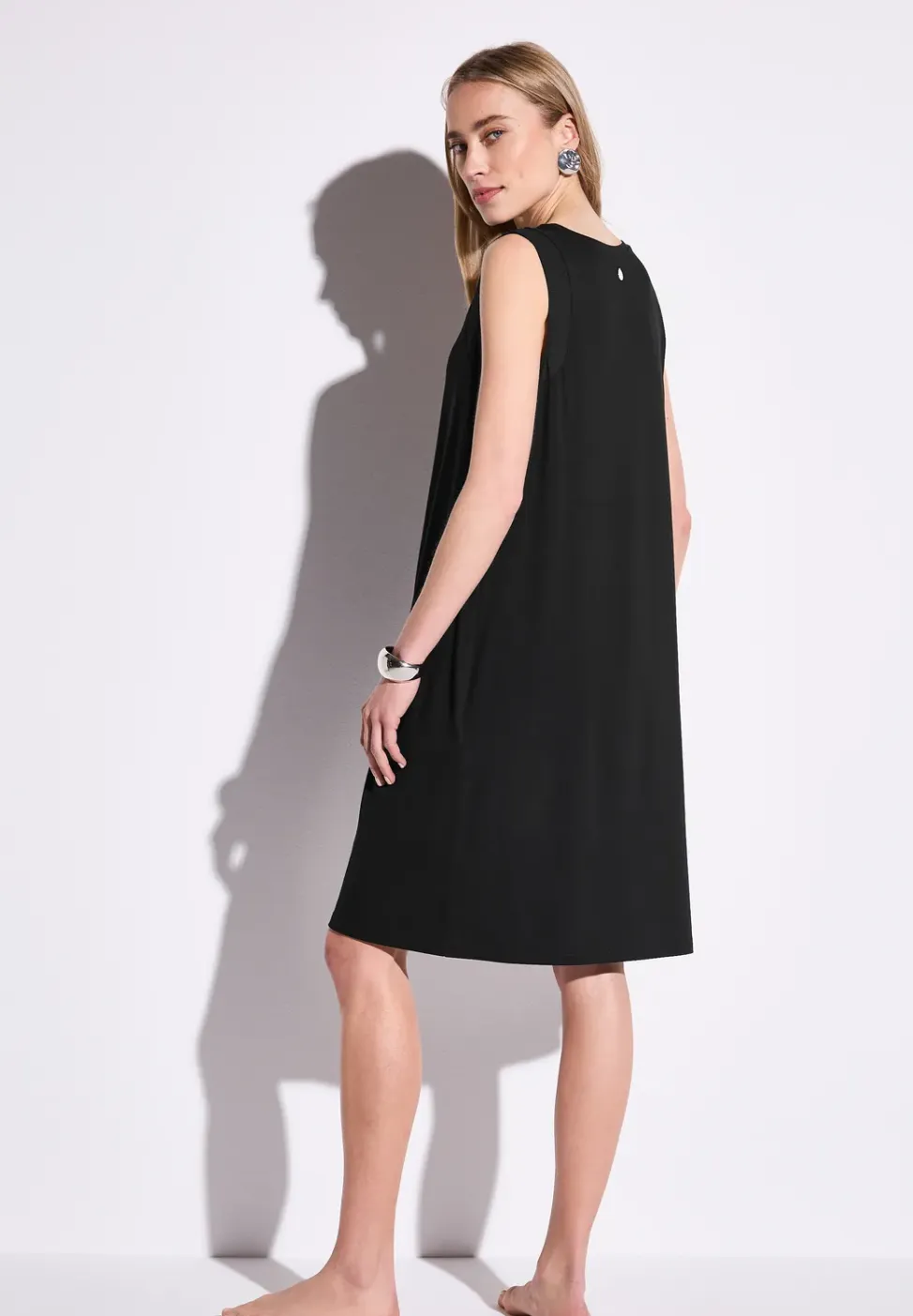 Jurk met chiffon detail