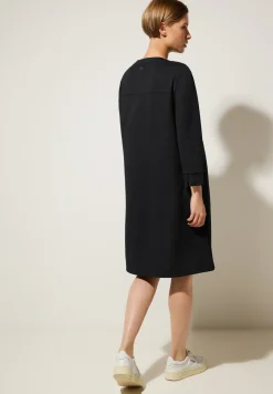 Jurk met lange mouwen in effen kleur