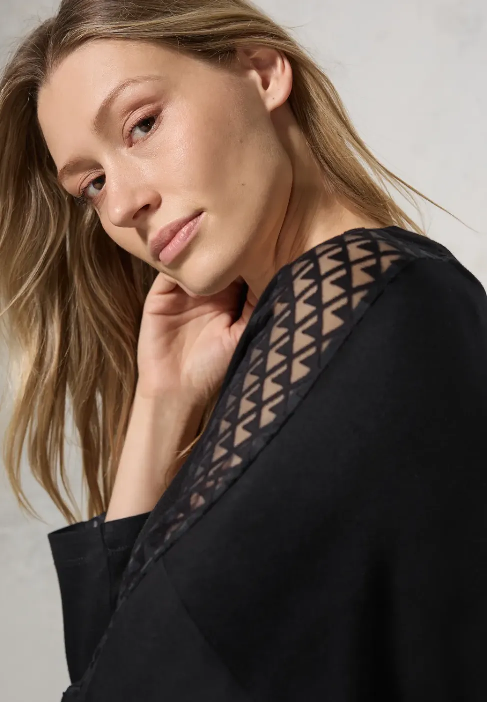 Jurk met mesh details