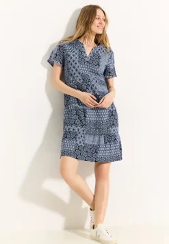 Jurk met patchworkprint