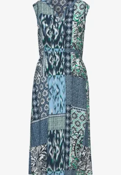 Jurk met patchworkprint