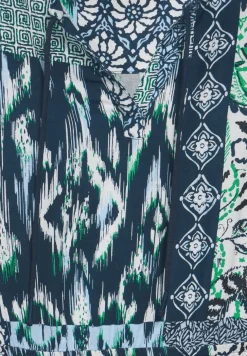 Jurk met patchworkprint