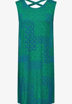 Jurk met patchworkprint