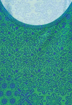 Jurk met patchworkprint