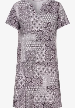 Jurk met patchworkprint