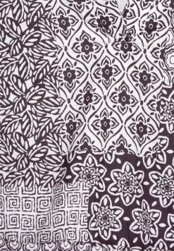 Jurk met patchworkprint