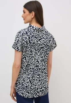 Katoenen blouse met patroon