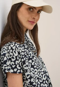 Katoenen blouse met patroon