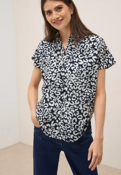 Katoenen blouse met patroon