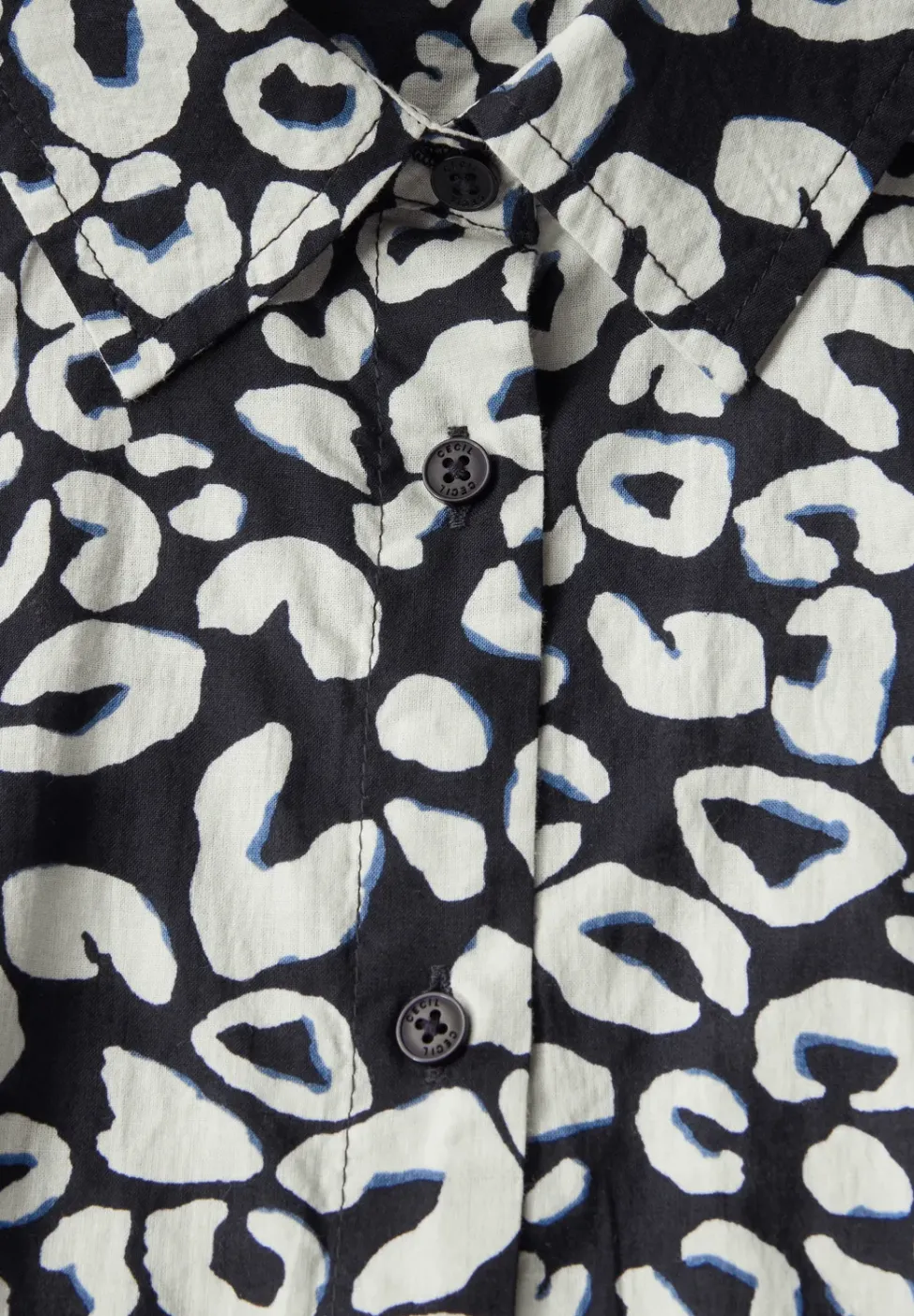 Katoenen blouse met patroon