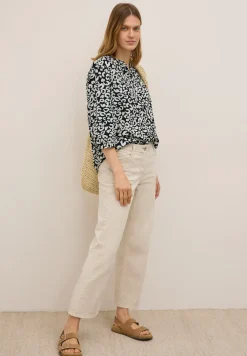 Katoenen blouse met patroon