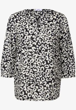 Katoenen blouse met patroon