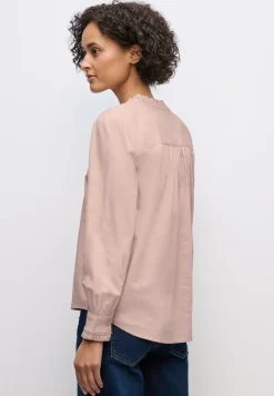 Katoenen blouse met ruches