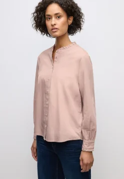 Katoenen blouse met ruches