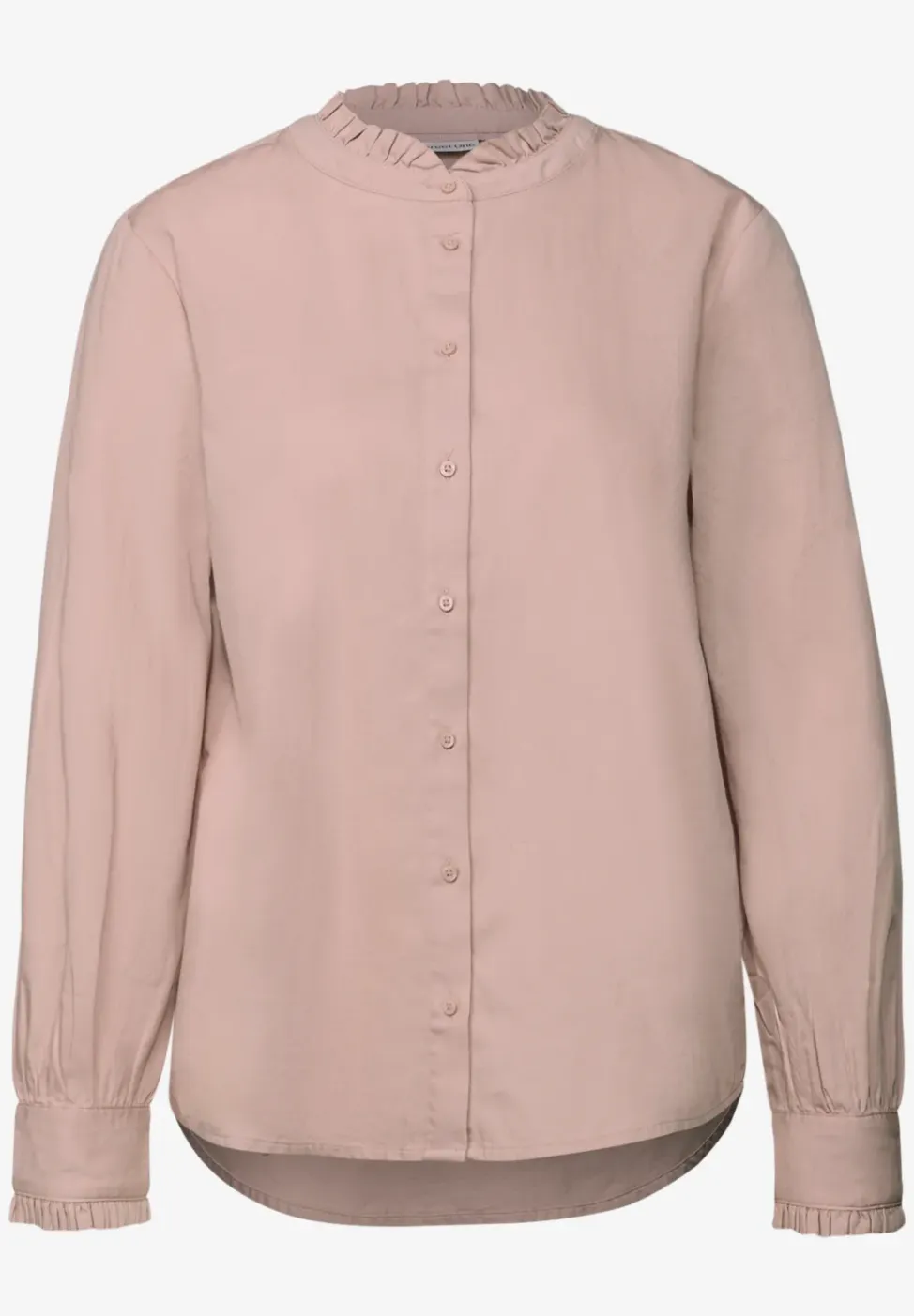 Katoenen blouse met ruches