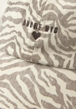 Katoenen pet met zebraprint
