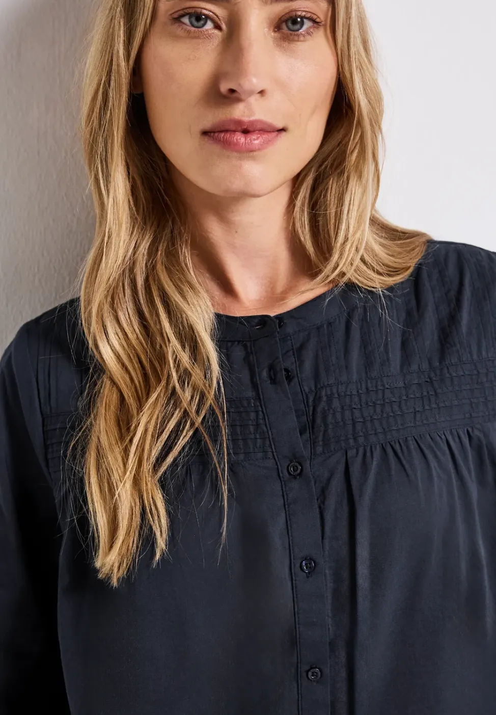Katoenen blouse met details