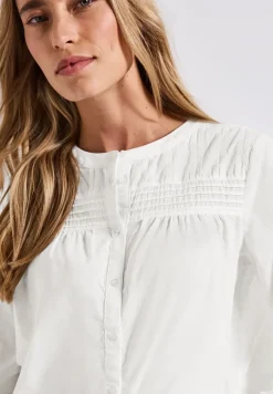 Katoenen blouse met details
