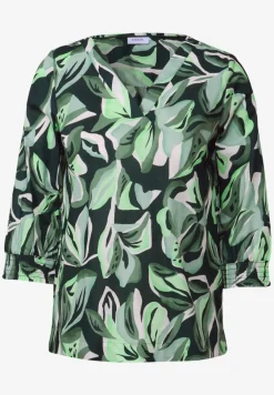 Katoenen blouse met patroon