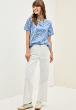 Katoenen blouse met patroon
