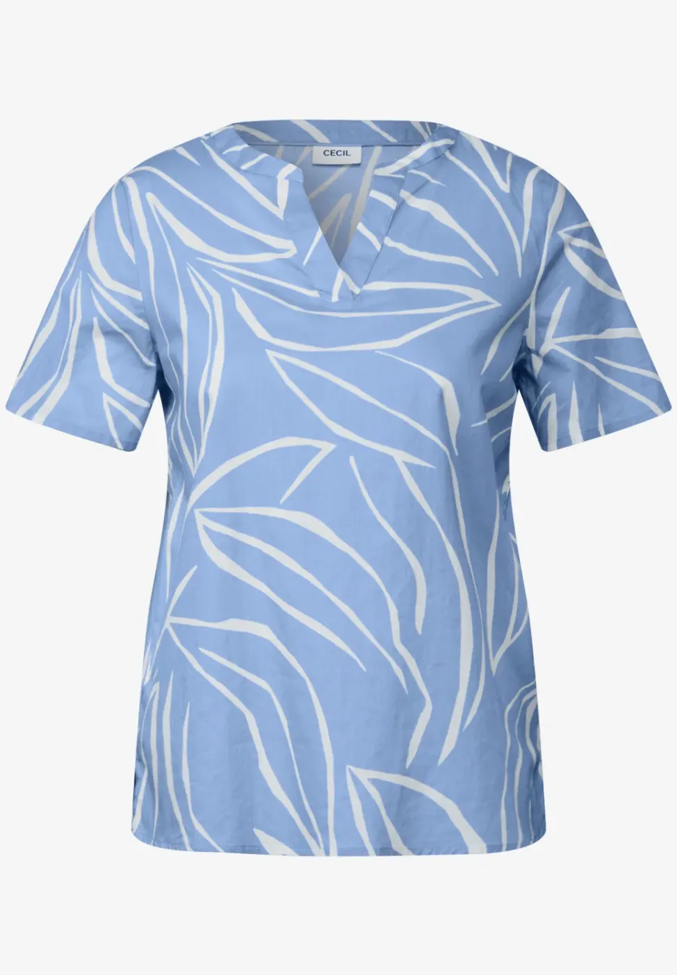 Katoenen blouse met patroon