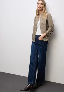 Katoenen blouse met ruches