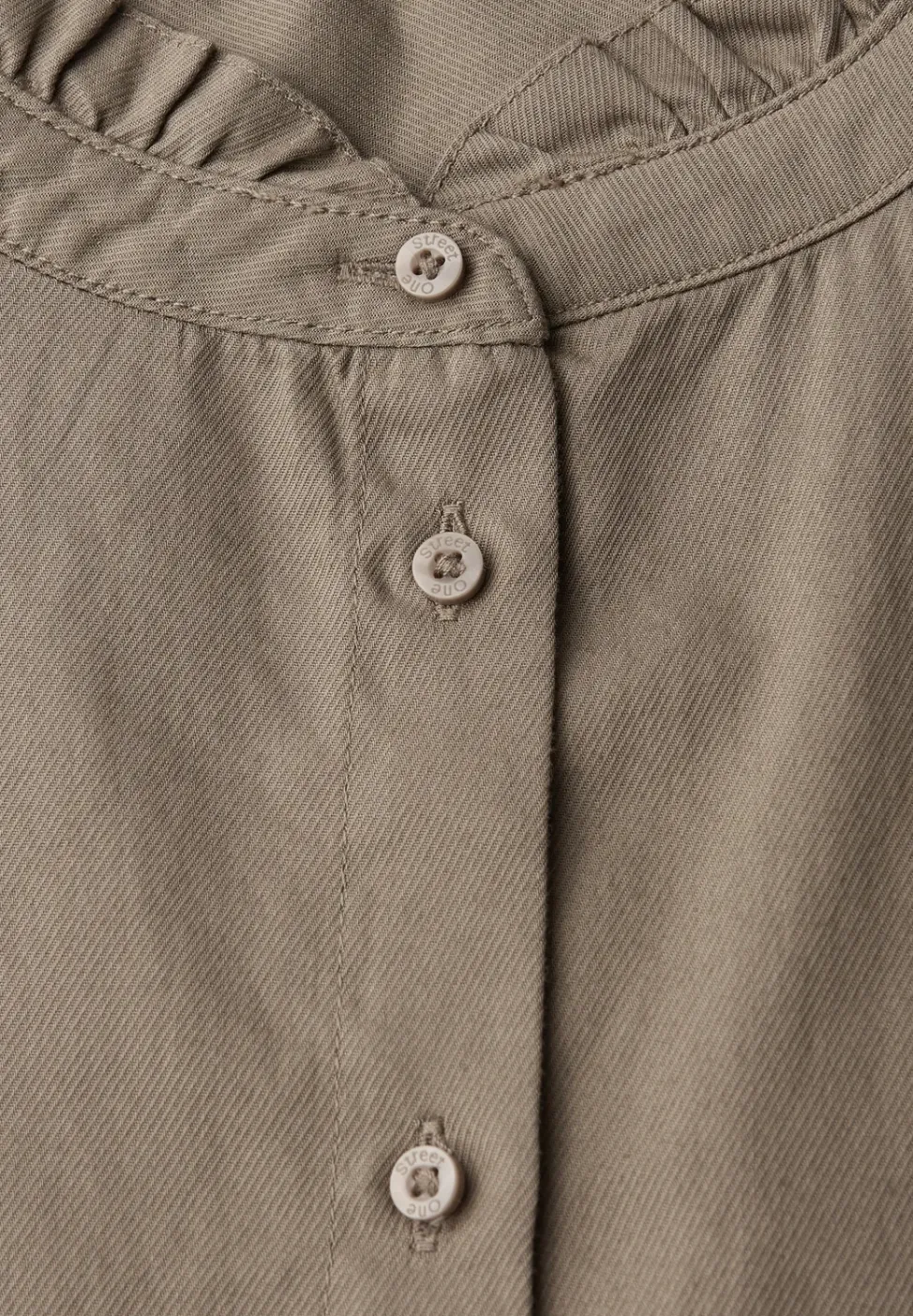 Katoenen blouse met ruches
